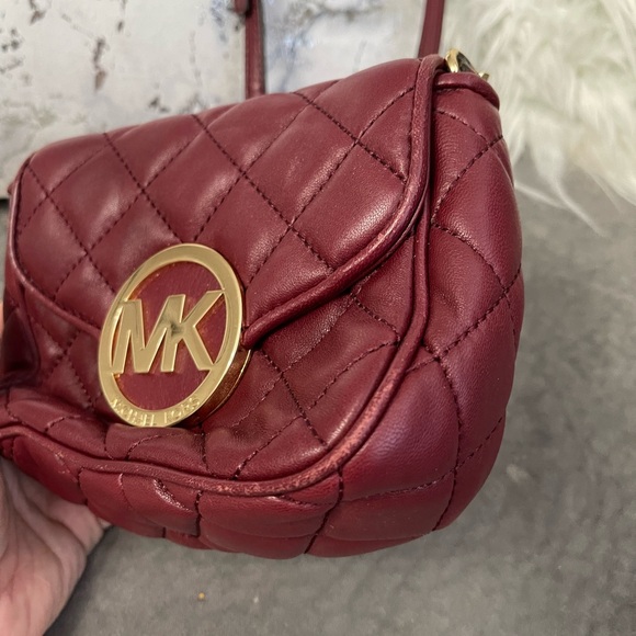 Small Burgundy Michael Kors Crossbody Purse❤️ - Picture 7 of 8